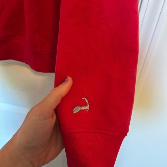Cuffys cape cod red hoodie half zip - Picture 4 of 4
